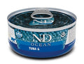 N&D CAT OCEAN TONNO & GAMBERETTI 70 GR.