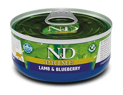N&D CAT PRIME AGNELLO & MIRTILLI 70 GR.