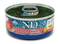 N&D CAT NATURAL TONNO & SALMONE 70 GR.