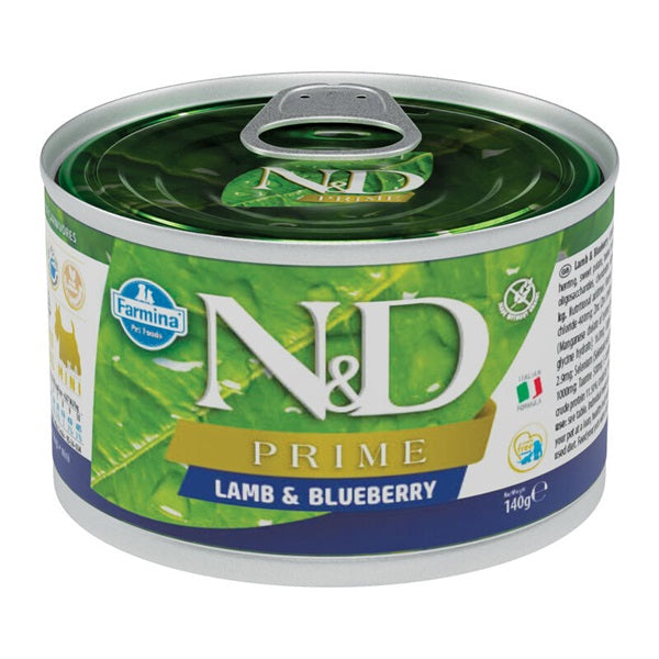 N&D DOG PRIME AGNELLO & MIRTILLO 140 GR.