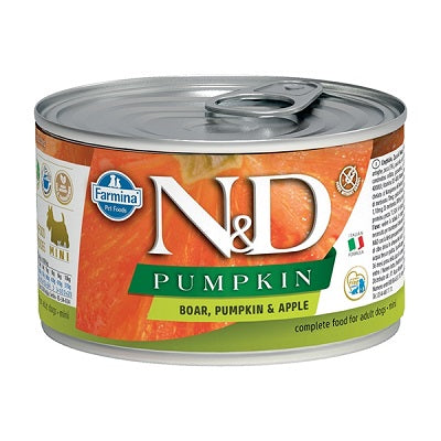 N&D DOG PUMPKIN CINGHIALE, ZUCCA & MELA 140 GR.