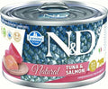 N&D CAT NATURAL TONNO & SALMONE 140 GR.