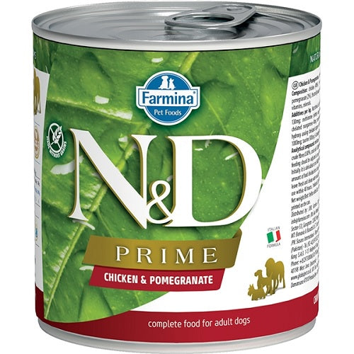 N&D DOG PRIME POLLO & MELOGRANO 285 GR.