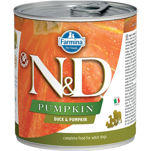 N&D DOG PUMPKIN ANATRA & ZUCCA 285 GR.