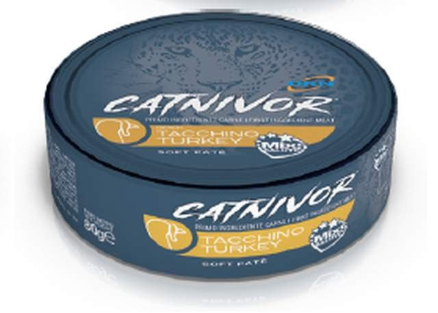 CATNIVOR SOFT PATE' TACCHINO 80 GR.