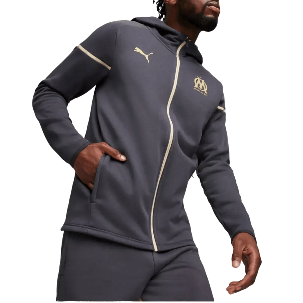 Olympique Marseille Casual hooded presentation tracksuit 2024 - Puma-0