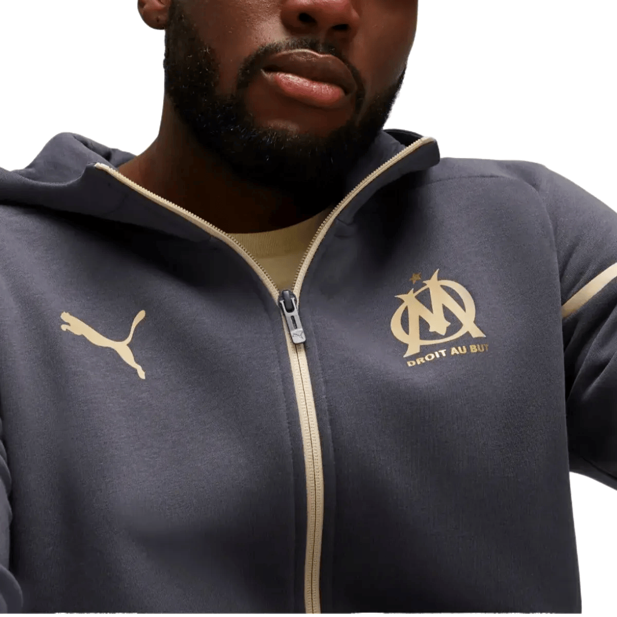 Olympique Marseille Casual hooded presentation tracksuit 2024 - Puma-2