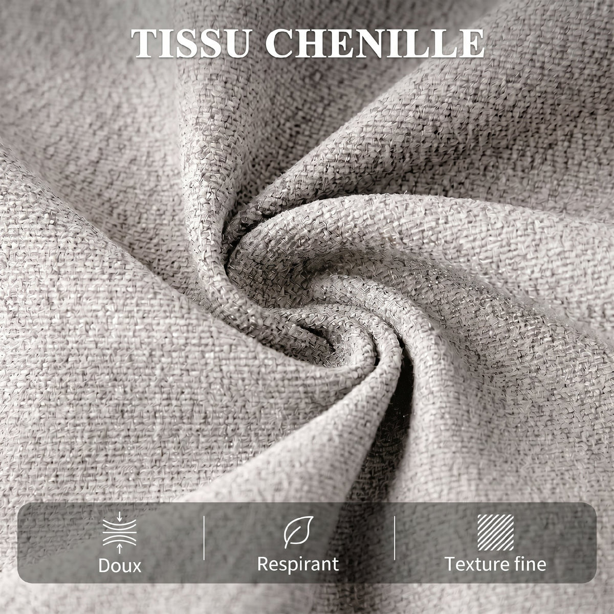 Fauteuil Releveur Électrique, Fauteuil Relax Électrique en Chenille avec Coussin à Ressorts, Dossier Inclinable, Gris-5