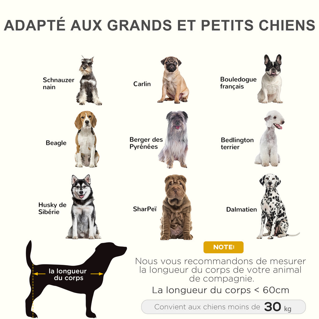 Lit sur pieds lit pour chien chat lit de camp lit surélevé aniamux tissu Oxford textilène micro-perforé acier-7