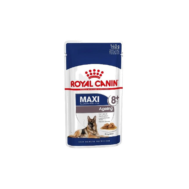 ROYAL CANIN DOG MAXI AGEING 8+ IN SALSA 140 GR.
