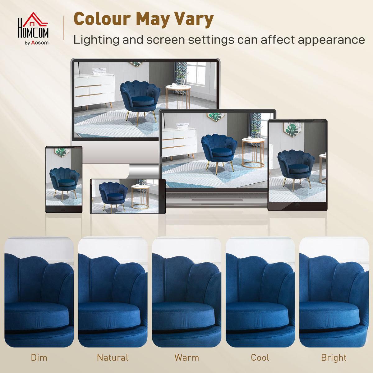 Fauteuil salon fauteuil en velours fauteuil coquillage avec pieds en métal doré pour chambre à coucher, bleu-8