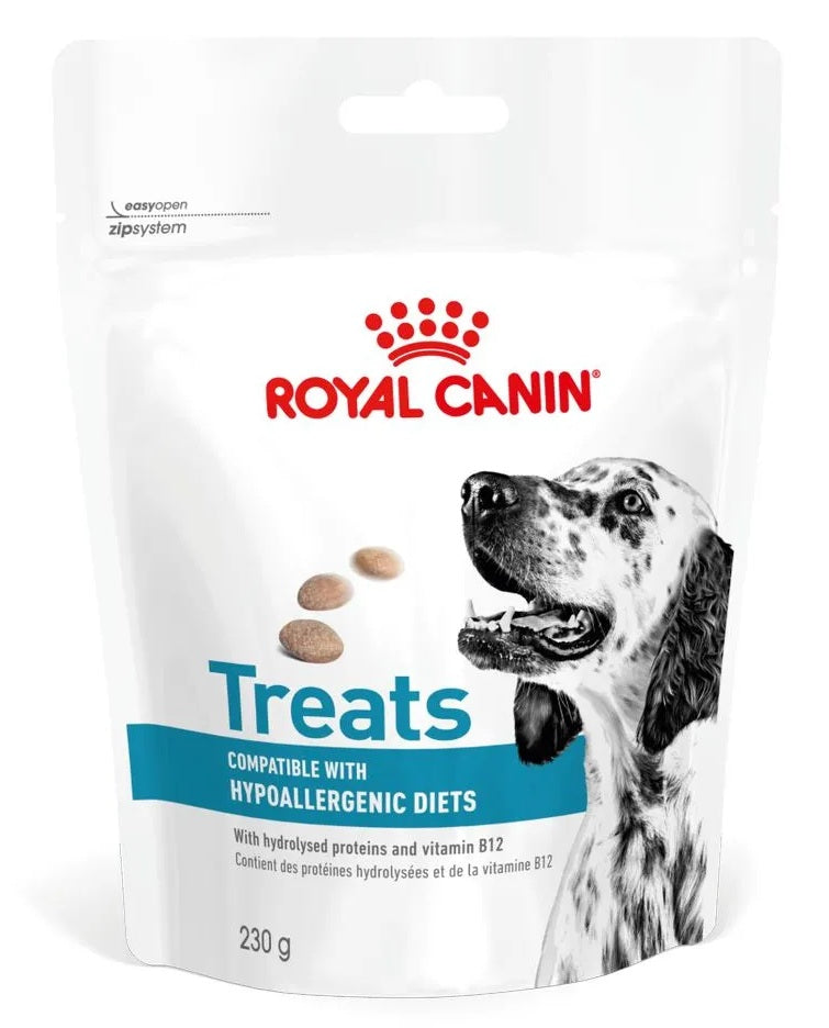 *ROYAL CANIN DOG TREATS HYPOALLERGENIC 230 GR.