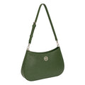 RB1036E | Borsa Hobo da Donna LARA in Vera Pelle Saffiano Made in Italy. Colore Verde-0