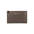 RB1090B | Busta Necessaire Made in Italy in Vera Pelle Liscia Opaca. Colore Testa Moro-0
