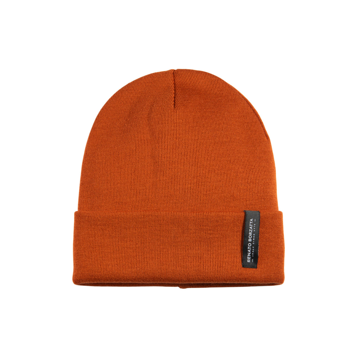 RB5005AM  | Berretto Unisex in Maglia Rasata Tubolare CIMONE Misto Lana Made in Italy. Colore Paprika. Taglia Unica-0