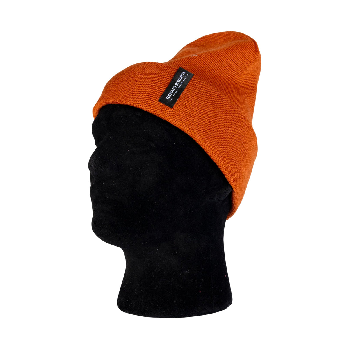 RB5005AM  | Berretto Unisex in Maglia Rasata Tubolare CIMONE Misto Lana Made in Italy. Colore Paprika. Taglia Unica-1