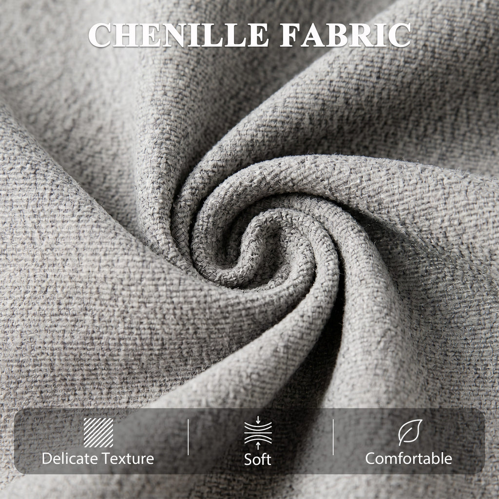 Fauteuil Releveur Électrique Massage et Chauffage, Fauteuil Relax Électrique en Chenille, Appui-tête Pliable, Gris Clair-7