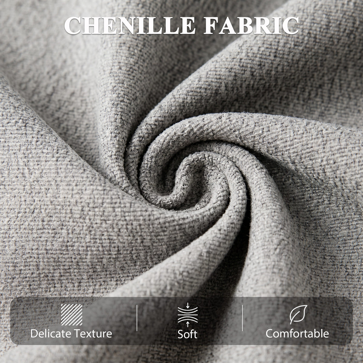 Fauteuil Releveur Électrique Massage et Chauffage, Fauteuil Relax Électrique en Chenille, Appui-tête Pliable, Gris Clair-7