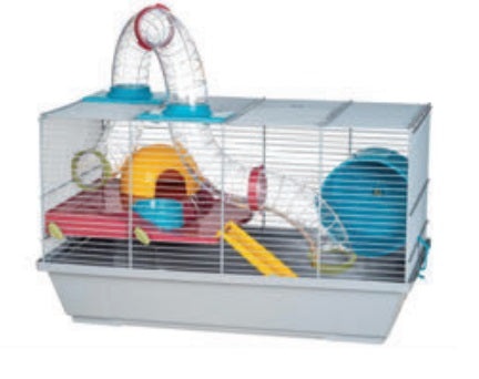 GABBIA CRICETI CON TUNNEL (50,5 x 28 x 29 CM.)