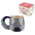 TAZZA A FORMA DI GATTO GRIGIO