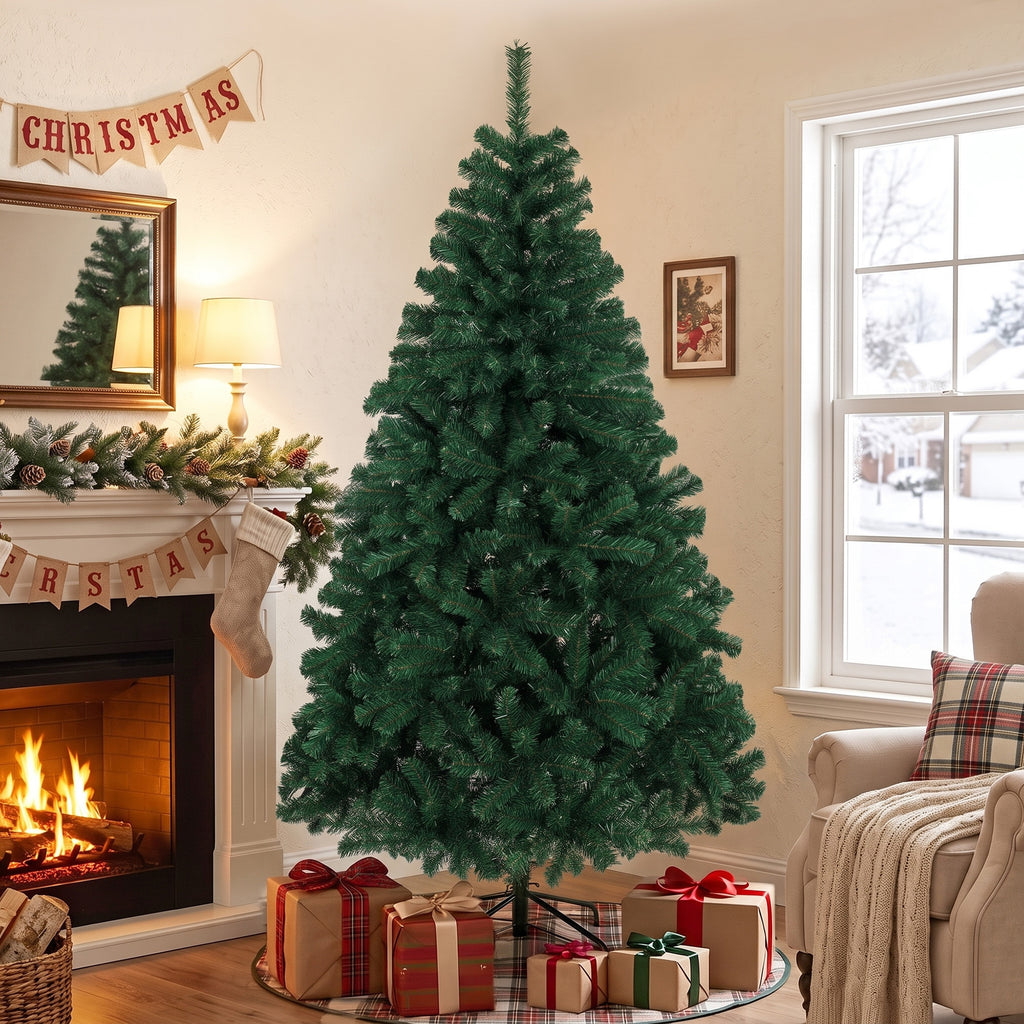 Albero di Natale artificiale 180 cm con 700 punte e base pieghevole