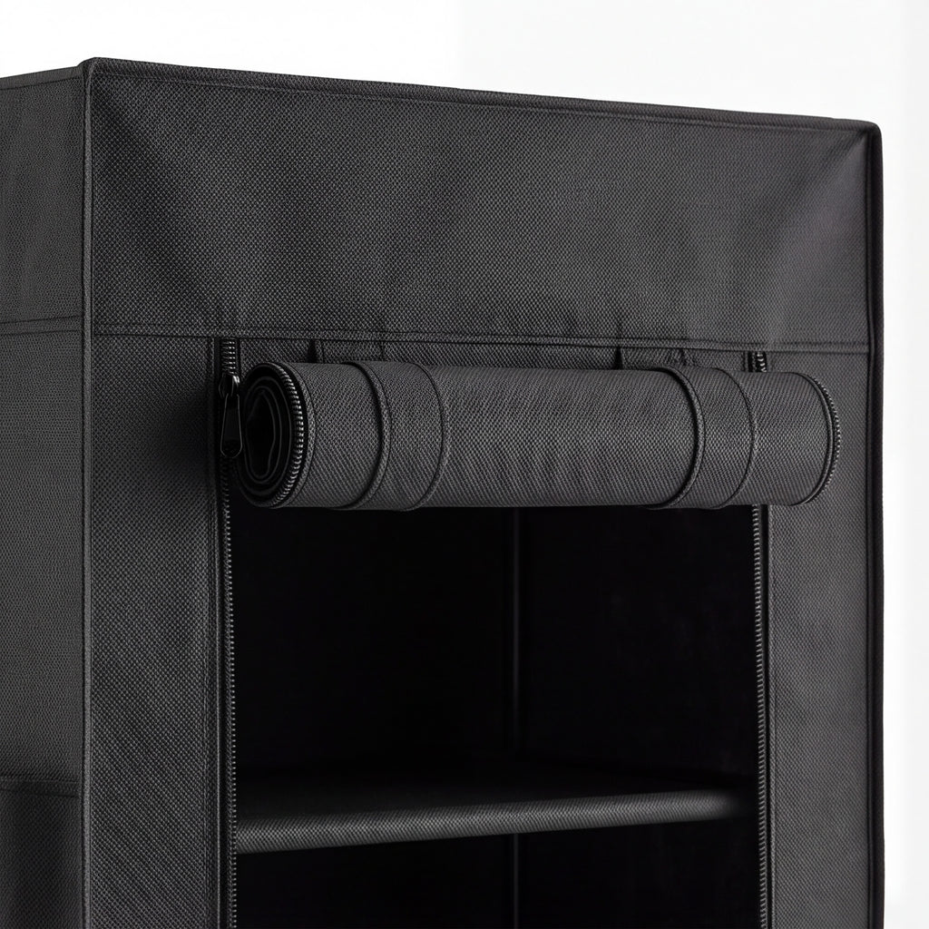 Étagère à Chaussures 20 Paires 10 Niveaux, Range-Chaussures en Métal avec Housse Anti-Poussière, Noir-9