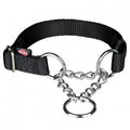 TRIXIE COLLARE PREMIUM SEMISTRANGOLO TG. S-M 30-40 CM. / 15 MM. NERO