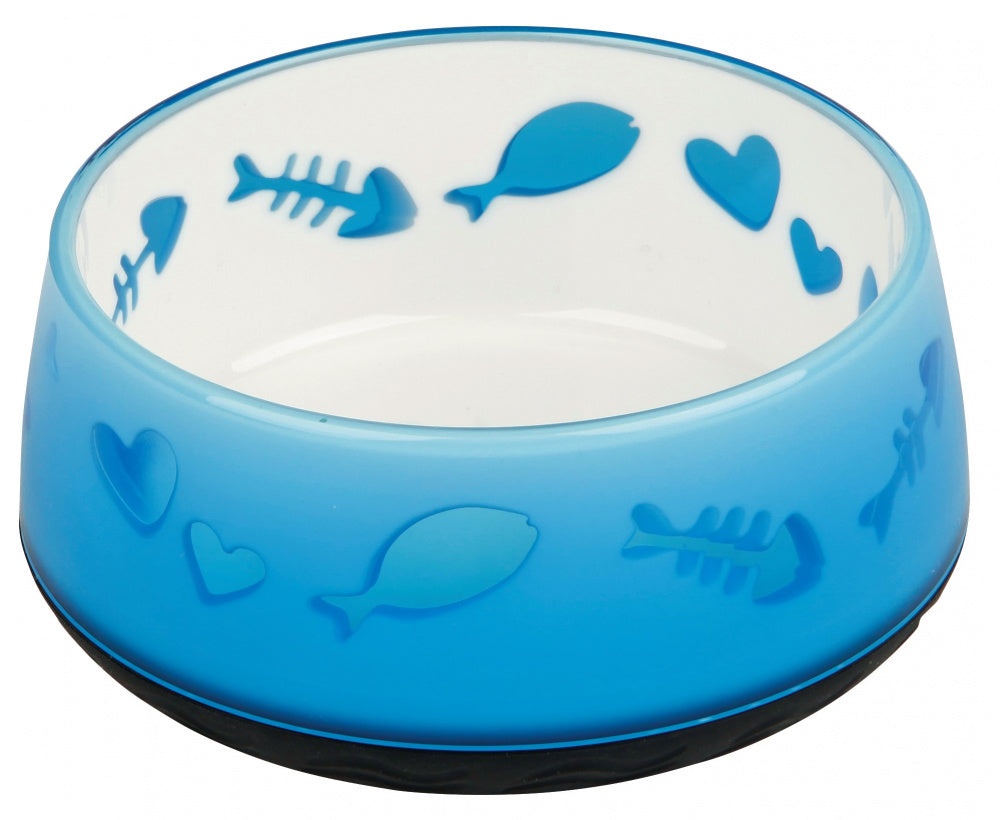 TRIXIE CIOTOLA IN PLASTICA LOVELY CAT 0,3 LT. / Ø 12 CM.