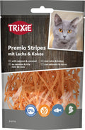 TRIXIE SNACK STRIPES SALMONE & COCCO 50 GR.