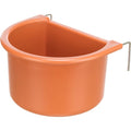 TRIXIE CIOTOLA IN PLASTICA CON GANCI IN METALLO (150 ML. / 8 x 6 CM.)