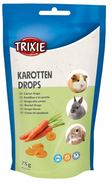 TRIXIE DROPS CON CAROTA 75 GR.
