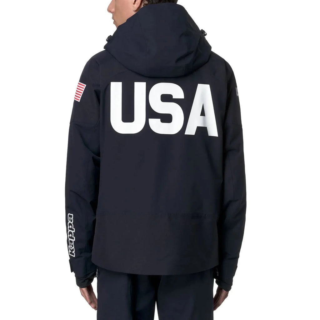 US Ski Team pro insulated parka jacket Winter Olympics 2026 Navy - Kappa-2