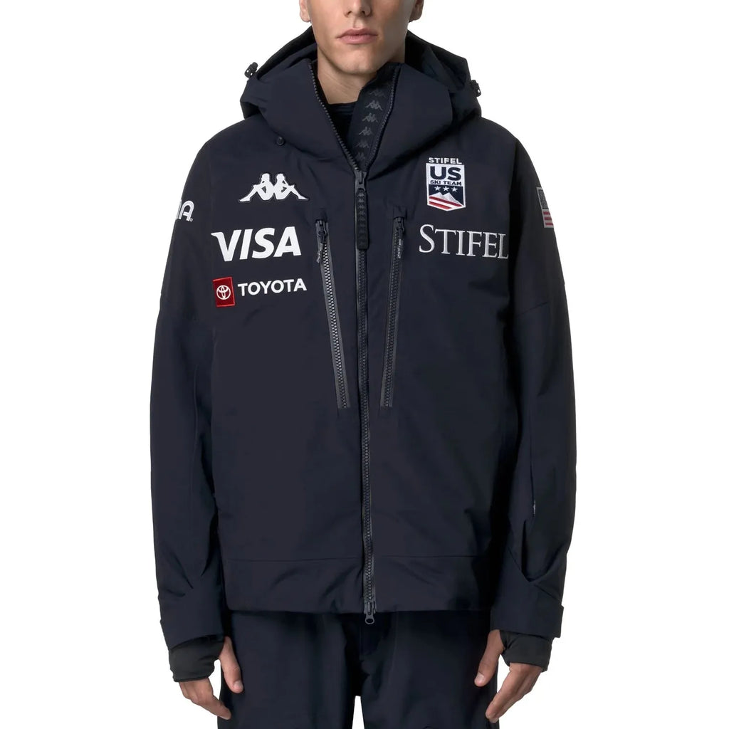 US Ski Team pro insulated parka jacket Winter Olympics 2026 Navy - Kappa-0