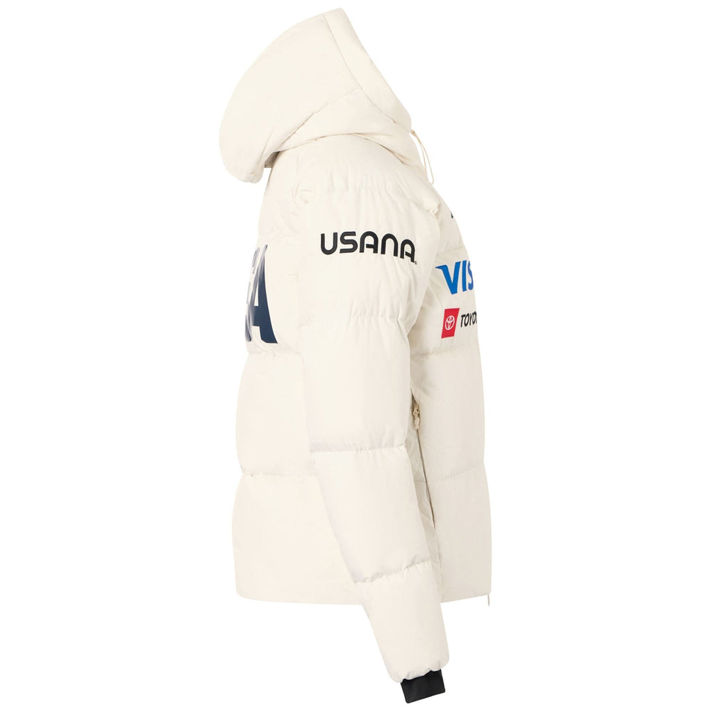 Women's US Ski Team insulated down jacket Winter Olympics 2026 White - Kappa-4