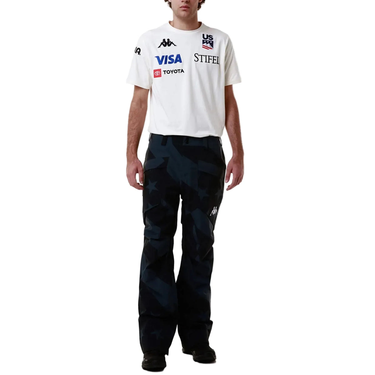 US Ski Snowboard Team 10K waterproof team pants 2025/26 Navy Blue - Kappa-2