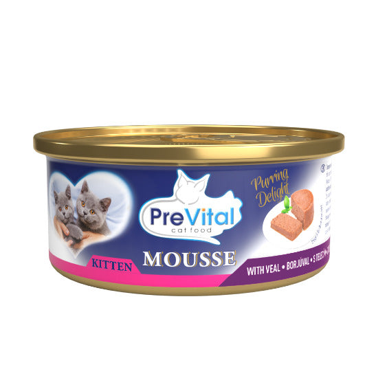 PREVITAL MOUSSE KITTEN VITELLO 85 GR