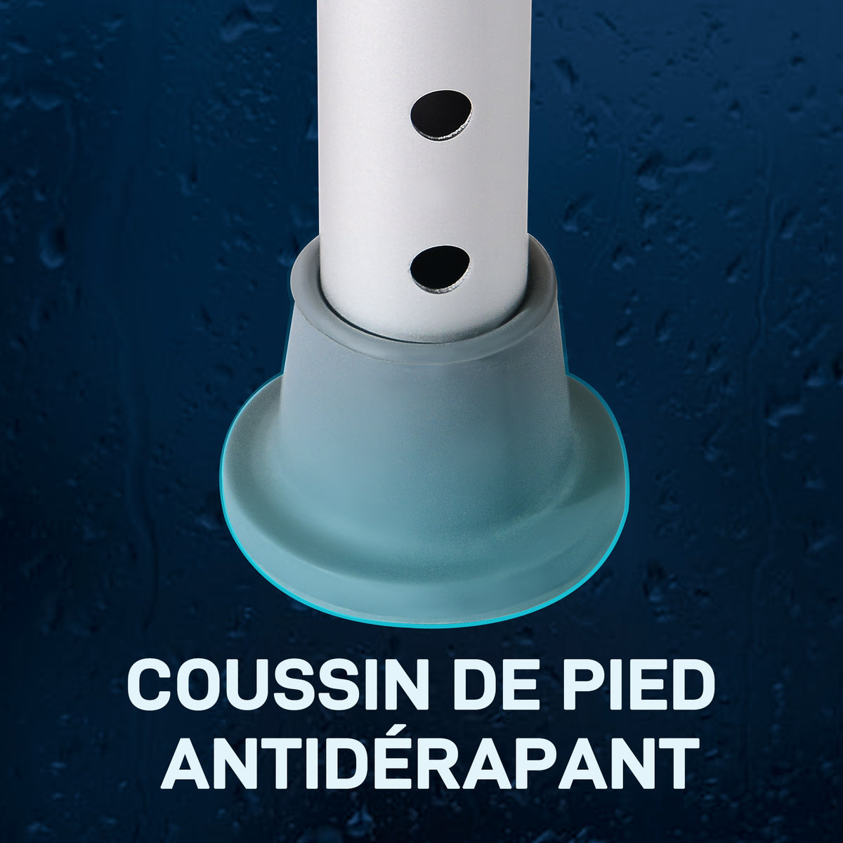 Tabouret de douche chaise de douche pour personnes âgées et handicapées, hauteur réglable, patins antidérapants, chaise de bain en alliage d'aluminium antirouille, blanc-5