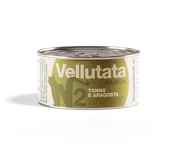 NATURAL CODE VELLUTATA 2 TONNO & ARAGOSTA 85 GR.