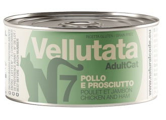 NATURAL CODE VELLUTATA 7 POLLO & PROSCIUTTO 85 GR.