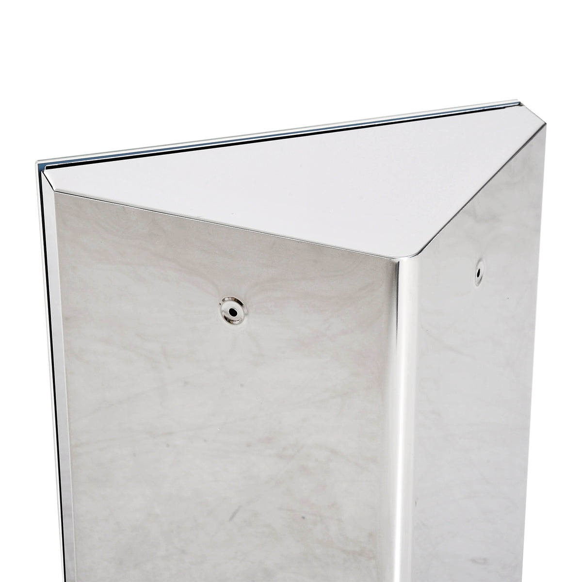 Armoire Miroir Salle de Bain Armoire de Toilette Murale Meuble d'angle 2 étagères dim. 30L x 18,4l x 60H cm Acier INOX.-8