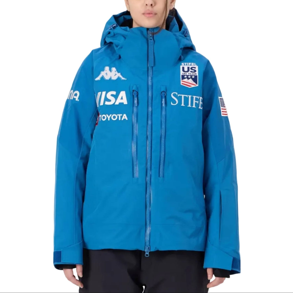 Women's US Ski Team insulated padded jacket Winter Olympics 2026 Water Blue - Kappa-0