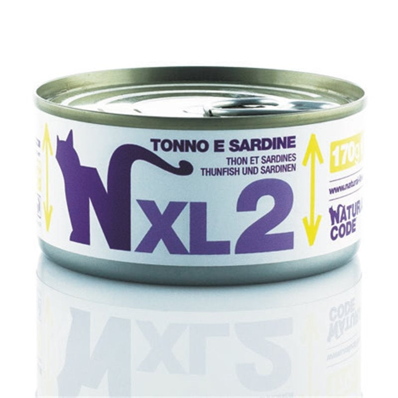 NATURAL CODE XL2 TONNO & SARDINE 170 GR.