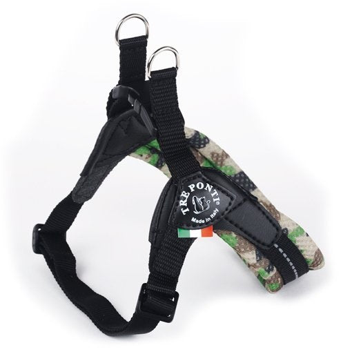 TREPONTI PETTORINA EASY FIT CAMOUFLAGE MESH TG.2 (4-5 KG.) VERDE