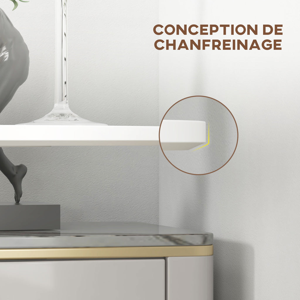 Table de bar ronde table de bistro mange-debout table de cuisine style contemporain plateau peint et cadre en acier-7