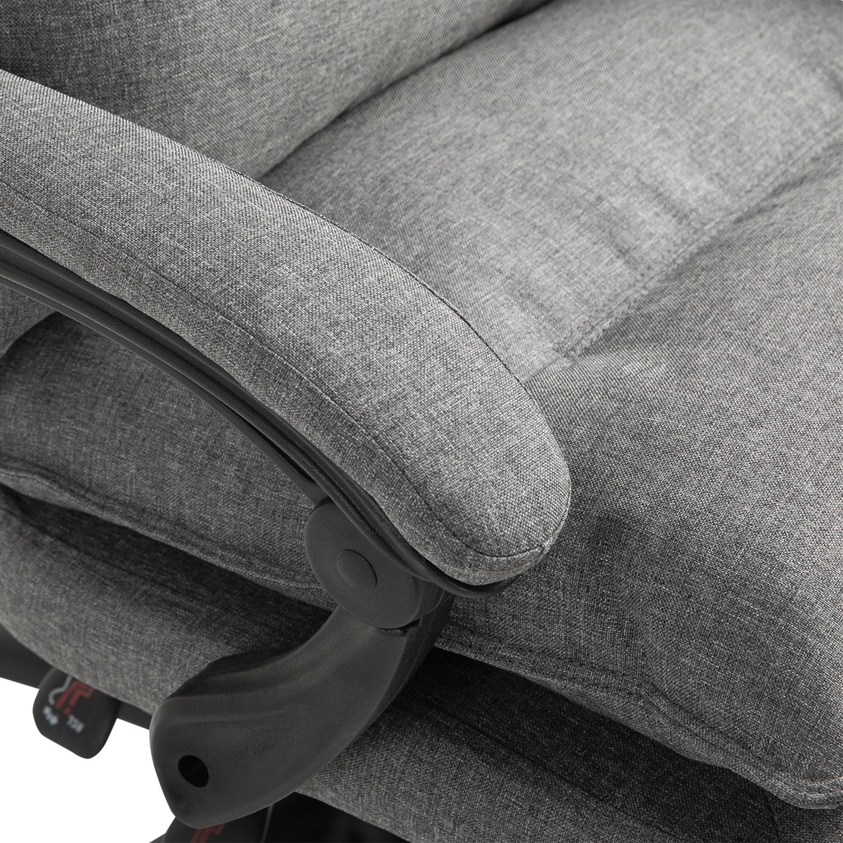 Fauteuil de bureau massant ergonomique, chaise de bureau avec dossier inclinable, hauteur réglable-8