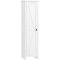 Armoire de Rangement buffet cuisine avec 2 étagères réglables- Hauteur 170 cm en Bois Blanc-0