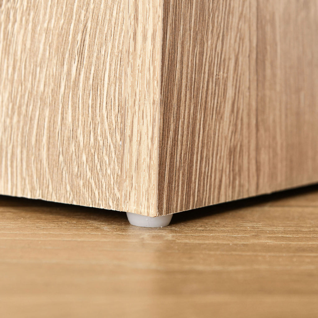 Bibliothèque, étagère de rangement à 5 niveaux avec étagères réglables, 63 x 29,2 x 176 cm, bois naturel-8
