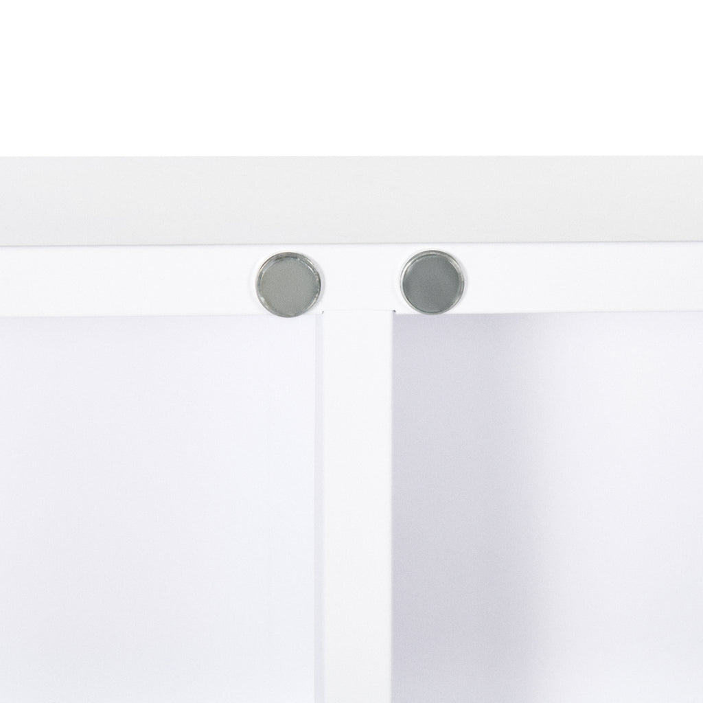 Armoire à pharmacie 6 étagères avec serrure et 2 clés de sécurité, 55x18x60 cm, blanc-8