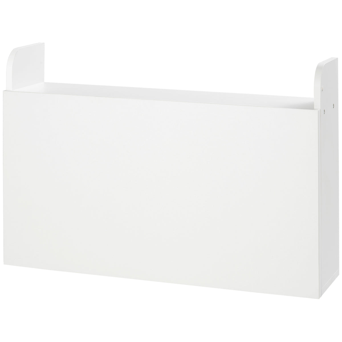 Bureau suspendu table murale table d'ordinateur murale et tablette rabattable avec rangements - 77 x 20 x 51 cm-9