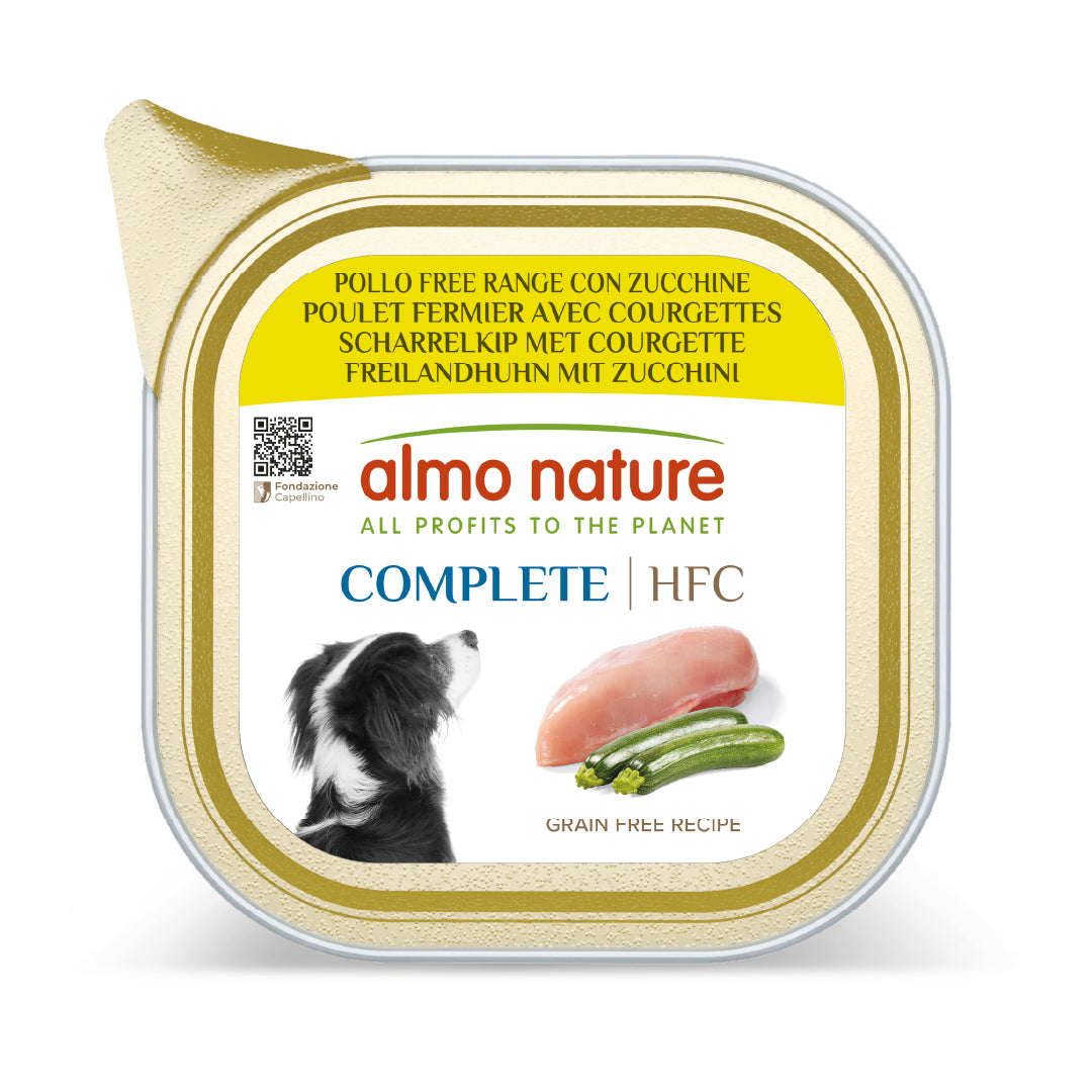 Almo Nature - HFC Complete Dog Pollo  Free Range  con Zucchine 85gr.